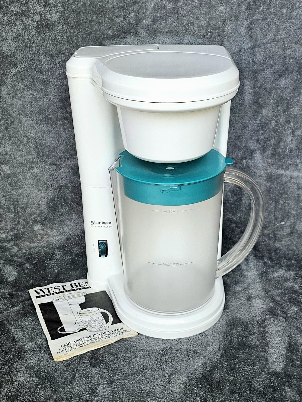 West Bend 2 Quart Electric Iced Tea Maker Vintage Model 6050E TESTED & WORKING